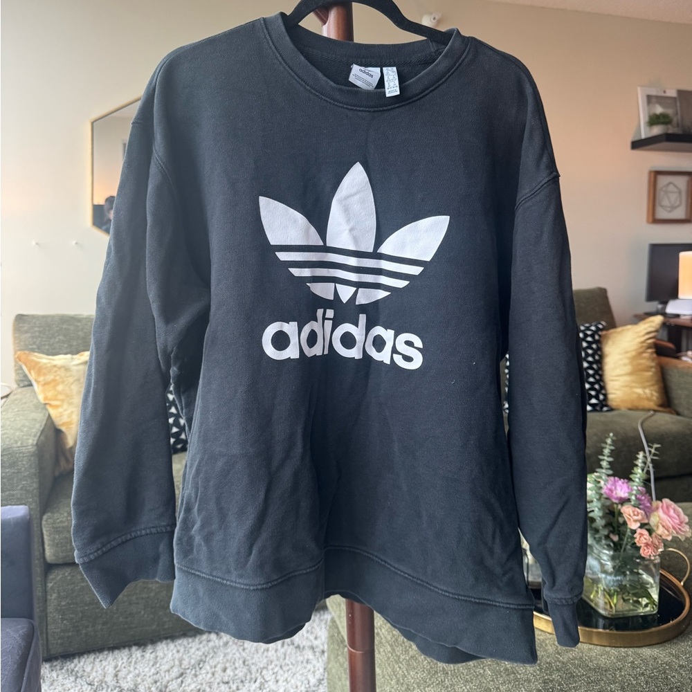 Adidas Women's Black crew neck